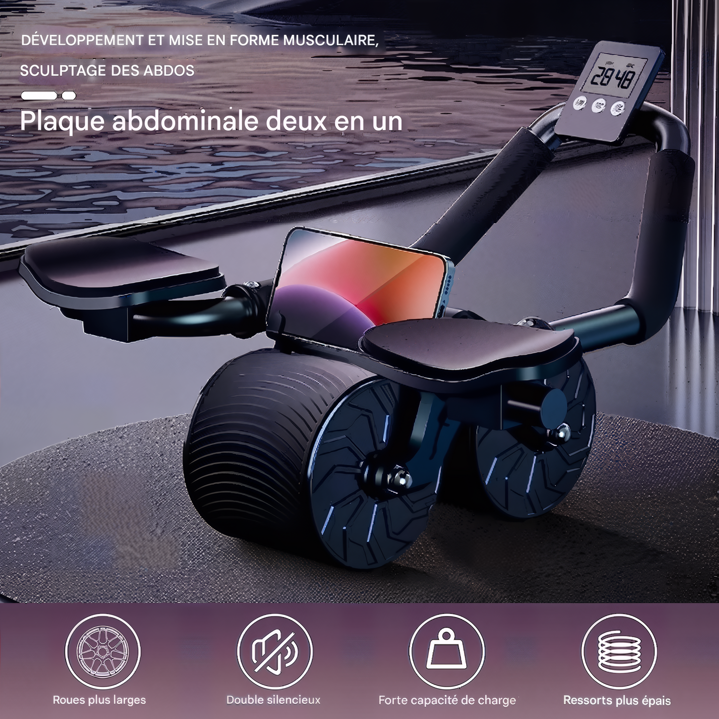 Machine à Abdominaux avec Support pour Coudes – Sculptage précis, confort total