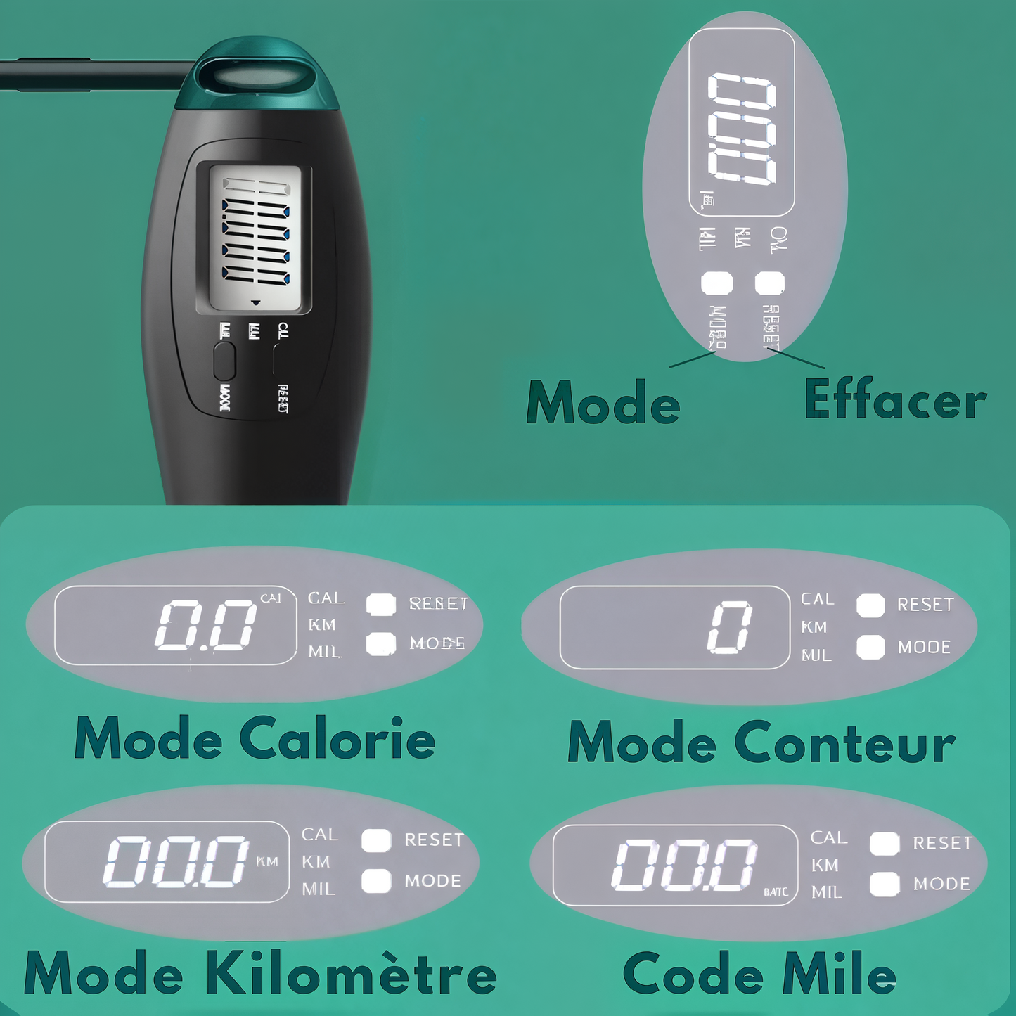 Corde à Sauter avec Compteur – Sautez vers vos objectifs fitness