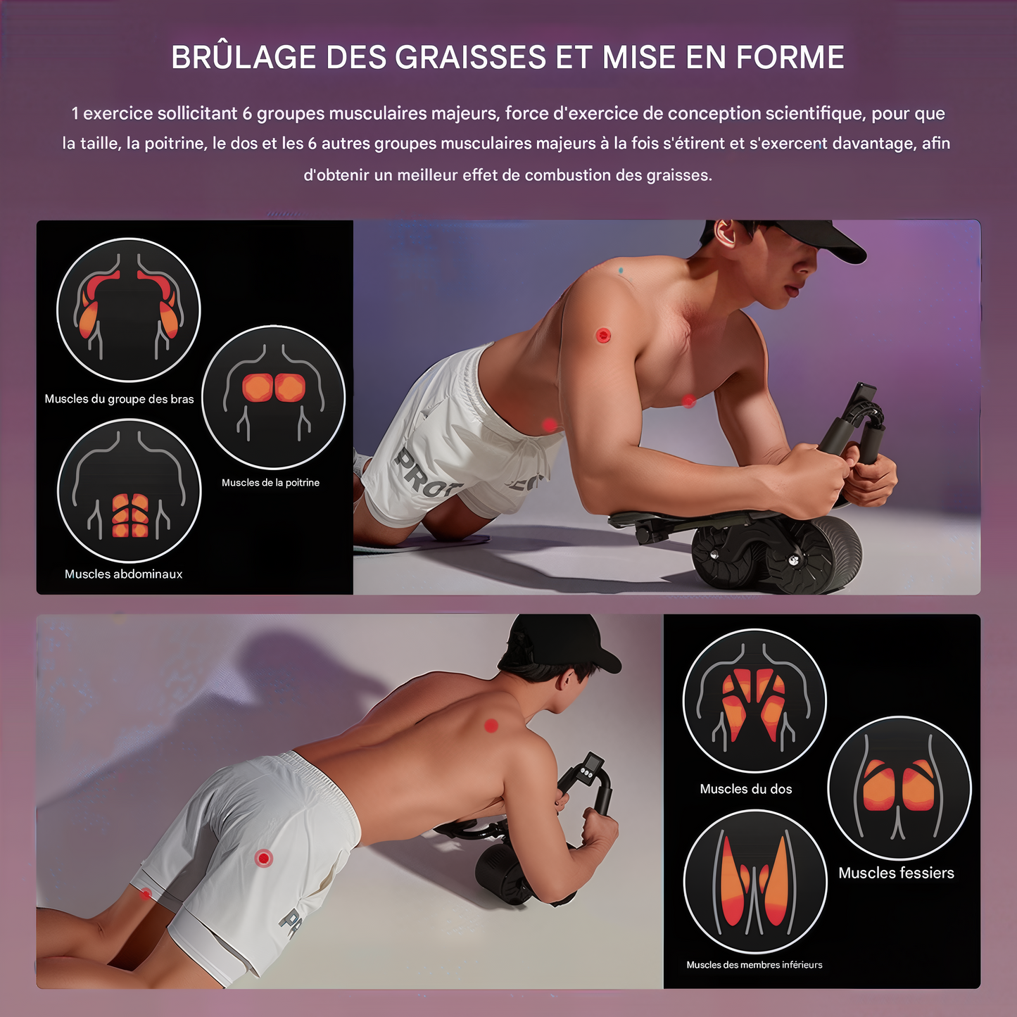 Machine à Abdominaux avec Support pour Coudes – Sculptage précis, confort total